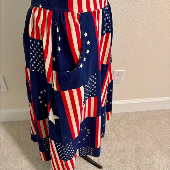 Vintage Patriotic Stars and Stripe Circle Skirt Handmade - Picture 5 of 9
